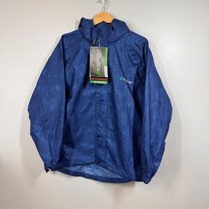 Frogg Toggs Rain Jacket Mens Medium Royal Blue All Sport Waterproof NWT